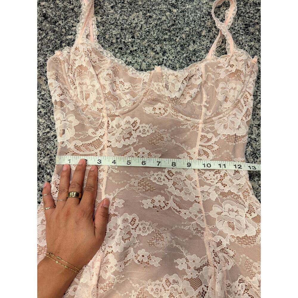 House of CB Alice Crystal Rose Lace Corset Mini Dress M - Picture 6 of 10